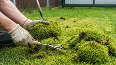 Ein mit Moos bewachsener Rasen? In nur wenigen Schritten verwandeln Sie ihn in einen dichten grünen Teppich.